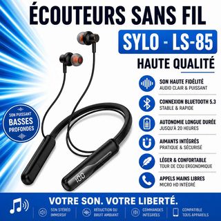 SYLO LS-85 – Écouteurs Sans Fil Haute Qualité
