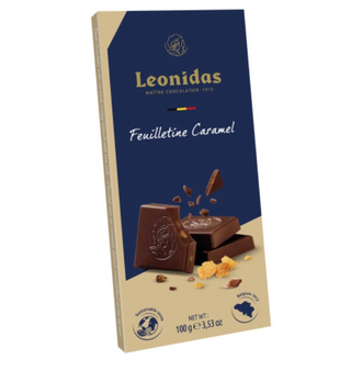 Tablette Noir Caramel feuilletine 100g