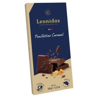 Tablette Noir Caramel feuilletine 100g