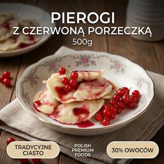 Pierogi z czerwoną porzeczką 500g