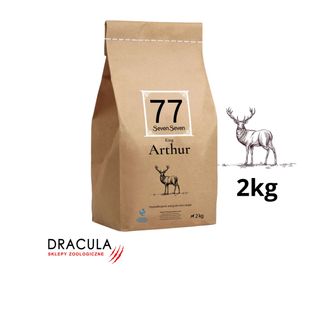 77 Seven Seven Arthur z jeleniem i łososiem 2kg