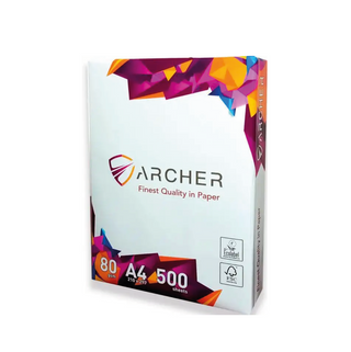 Ramette Papier A4 Archer Extra blanc 80g/m² 500 feuilles