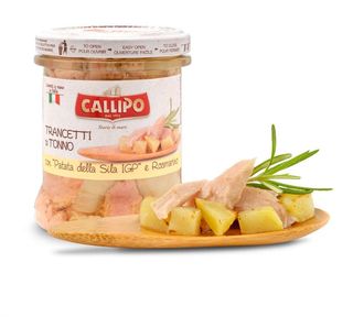 Trancetti di tonno con patate della Sila e rosmarino