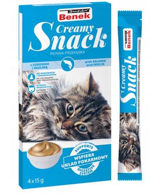 SuperBenek Creamys 4*15g saumon à l'inuline