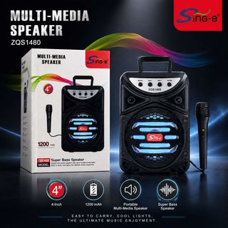 Enceinte Portable Sing-e ZQS1480 avec Microphone
