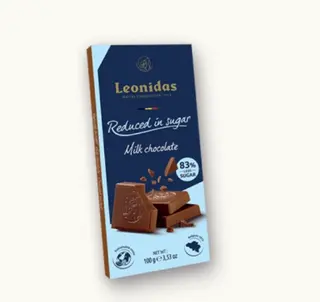 Tablette chocolat au Lait réduite en sucre 100G
