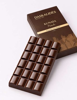 Tablette de chocolat noir Kunafa Pistache (TKPN)