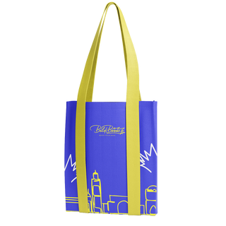 Tote bag Beldi Boom bleu cousu main