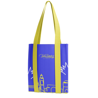 Tote bag Beldi Boom bleu cousu main
