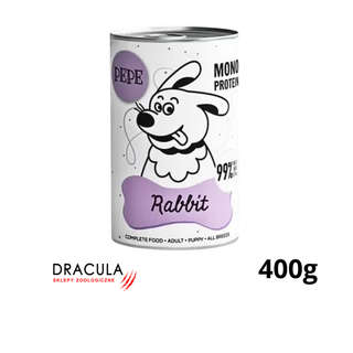 Paka Zwierzaka PEPE- monoproteinowy królik 400g