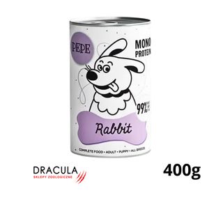 Paka Zwierzaka PEPE- monoproteinowy królik 400g