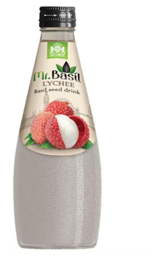 Boisson Mr Basil Litchi Basilic aux graines