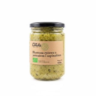 Ekologiczna komosa ryżowa z jarmużem i szpinakiem Carlota Organic 425 g