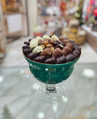 Coupe tifanny  verte 460g chocolat