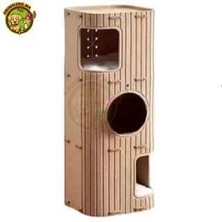 Maison 3 etages  pour Chat & Petit Animal – Couleur Aléatoire