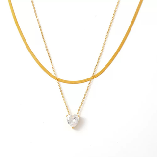 Ensemble de bijoux de luxe plaqué or Idée cadeau EGO061