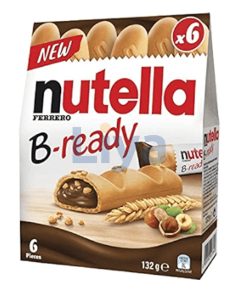 Nutella B-ready Biscuit Fourré au Nutella – 6 Pièces (6 x 22 g)