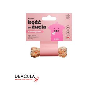 Azanki Puppy Kość ze skóry jelenia dla szczeniaka 10 cm