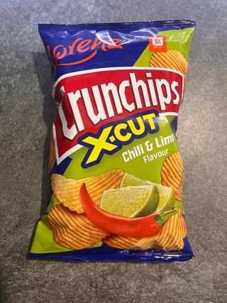 Чіпси картопляні "Crunchips" зі смаком чилі-лайм 75г