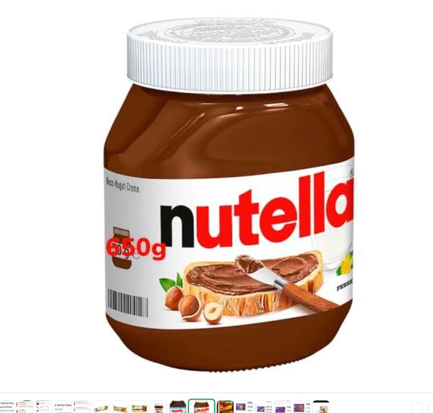 Nutella Pâte à Tartiner aux Noisettes et Cacao – 650 g