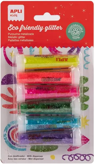 Paillettes fluos 6 u.