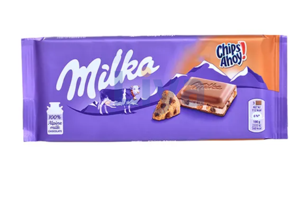 Milka Chips Ahoy! Chocolat au Lait avec Cookies