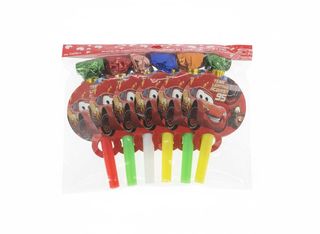 Pack de 6 Sifflets de Fête Cars – L'Animation Idéale pour un Anniversaire Flash McQueen