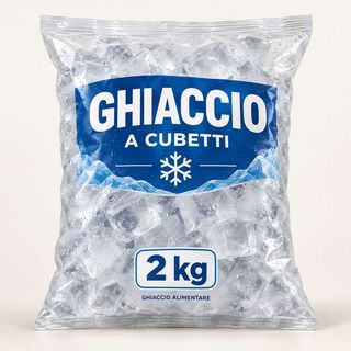 Ghiaccio a cubetti da 2 Kg