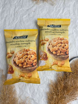 Кеш'ю та арахіс карамелізовані з медом та сіллю Alesto Cashew-Peanut-Mix 200 г