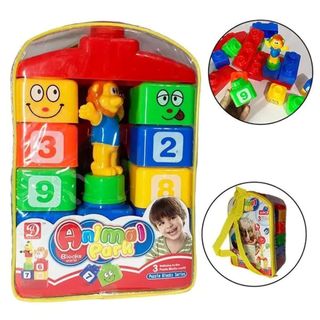 Jeu de Blocs de Construction – 20 Pièces (Animal Park)
