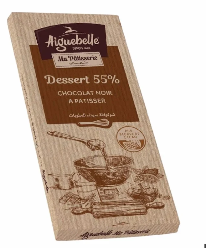 Aiguebelle Ma Pâtisserie Chocolat Noir à Pâtisser Dessert 55 % – 140 g