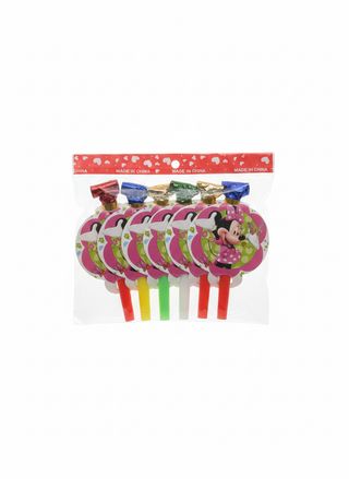 Pack de 6 Sifflets Minnie Mouse – L'Accessoire Indispensable pour un Anniversaire Féerique