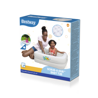 BESTWAY - Baignoire Gonflable Carrée Pour Bébé