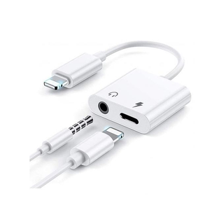 Adaptateur 2 en 1 Lightning vers Jack 3,5 mm