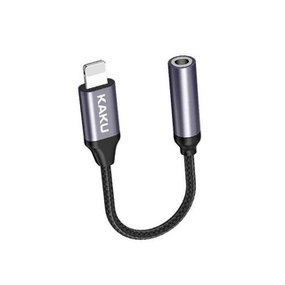 Adaptateur Lightning vers Jack 3,5 mm Convertisseur audio compact noir