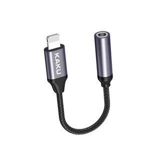 Adaptateur Lightning vers Jack 3,5 mm Convertisseur audio compact noir