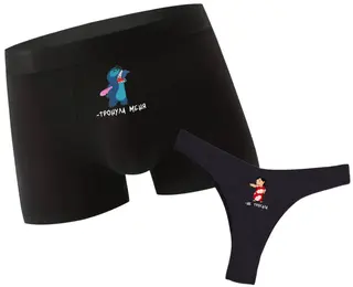 Lenjerie intimă pentru cuplu „Lilo Stitch”