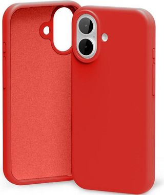 სილიკონის ტელეფონის ქეისი-IPHONE 17 (წითელი)