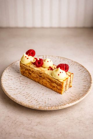 La mille-feuilles aux framboises