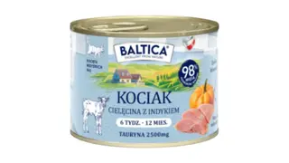 BALTICA Kociak Cielęcina z indykiem 185g - już od 6 tygodnia życia