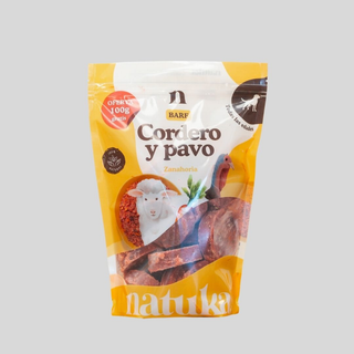 Menú BARF Cordero y Pavo para perro - Medallones 900 g