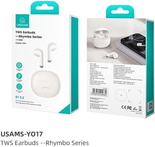 Écouteurs sans fil USAMS YO17 TWSBluetooth 5.3 Qualité sonore exceptionnelle Casque audio | Compacts et légers | 31 heures d'autonomie | Compatibles avec iPhone, Samsung et Android