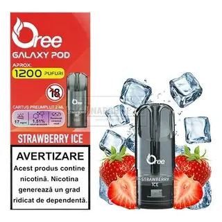 Capsule Oree Galaxy Strawberry Ice 17MG (1 capsula) 1200 pufuri