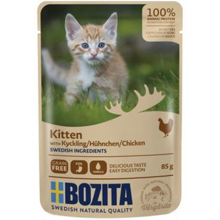 Bozita kitten karma dla kociąt saszetki z kurczakiem w sosie 85g