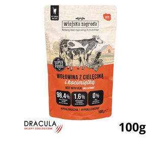 Wołowina z cielęciną i kocimiętką 100g