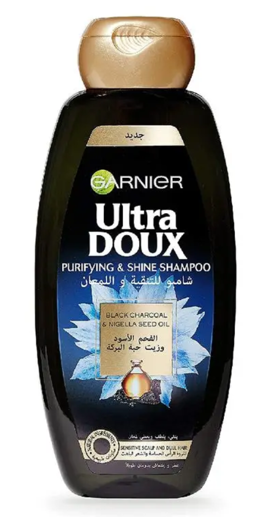 Garnier Ultra Doux Shampooing Équilibrant Charbon Noir & Huile de Nigelle – 200 ml