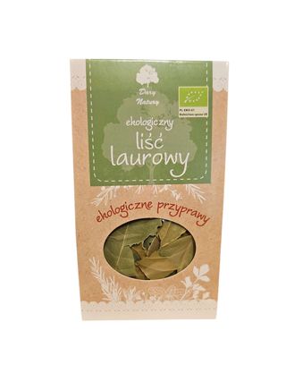 Ekologiczny liść laurowy Dary Natury, 10 g