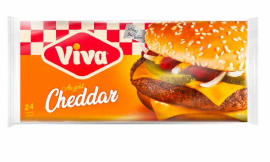 Viva Tranches au Goût Cheddar – 24 Tranches (400 g)