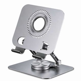 Support pour tablette et ordinateur portable en aluminium argenté D11