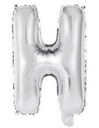 3D Ballon lettre 'H' argent  - Décoration Anniversaire